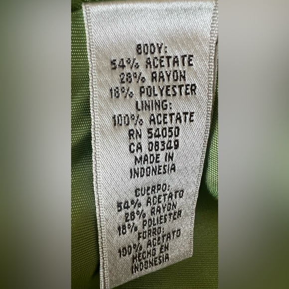 Nine West Floral Brocade One Button Single Breasted Trench Coat EUC - Picture 7 of 7